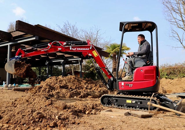 Earthworks at a construction site