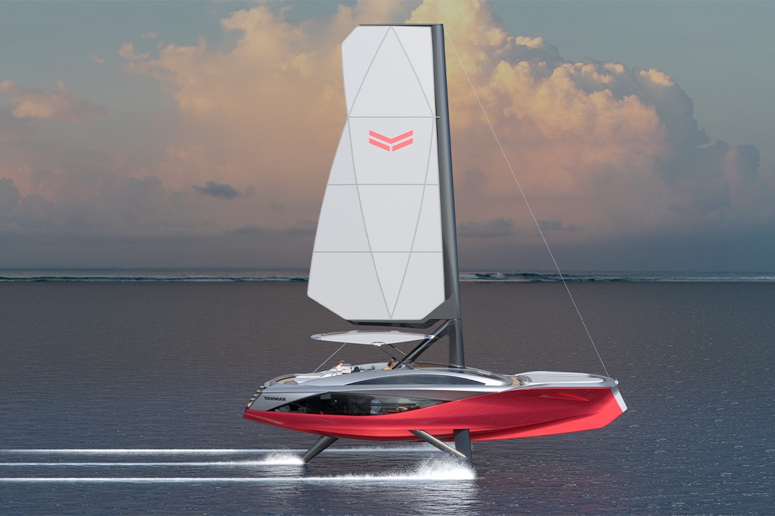 Foiling Sail Boat concept image