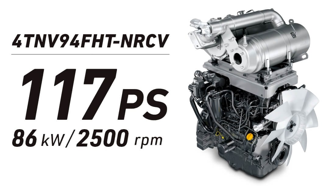 4TNV94FHT-NRCV 117PS 86kW / 2500rpm