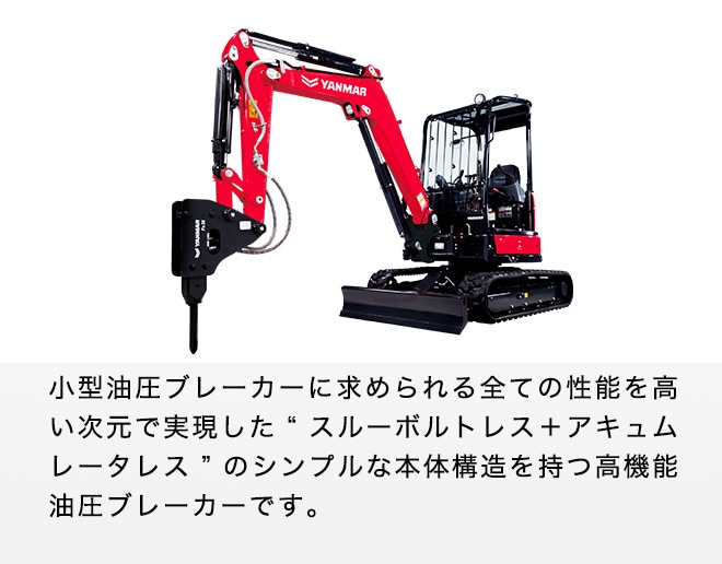 【NAKATAKI】 新商品 #606-25 ヤンマー B07 B08 Vio10 Vio9 油圧ブレーカー ハンマー ユンボ アタッチメント 保証付き